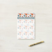 秋カボチャ&紅葉パターン ポストイット (デスク上)