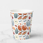 秋カボチャ&紅葉パターン 紙コップ (右)