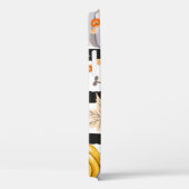 秋カボチャ、花葉、ストライプのb Case-Mate iPhoneケース (裏面 / 右)