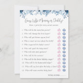 秋カボチャBingo推測誰が赤ちゃんシャワーゲーム 招待状 (裏面)