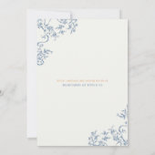 秋カボチャChinoiserieベビーシャワーティーパーティー 招待状 (裏面)