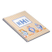 秋カボチャChinoiserie Ginger Jarモノグラム ノートブック (右側)