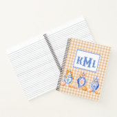 秋カボチャChinoiserie Ginger Jarモノグラム ノートブック (内部)