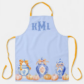 秋カボチャChinoiserie Ginger Jar エプロン (正面)