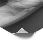 秋カボチャinワゴン白黒写真プリント ポスター (角)