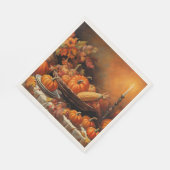 秋カラフルのカボチャ スタンダードランチョンナプキン (角)
