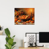 秋カラフルのカボチャ ポスター (ホームオフィス)