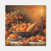 秋カラフルのカボチャ マグネット (正面)