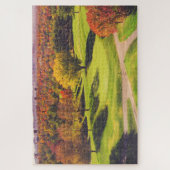 秋カラフルのゴルフ場 ジグソーパズル (縦)