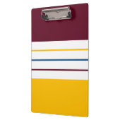 秋カラフルのストライプ クリップボード (左)