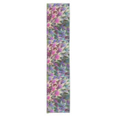 秋カラフルのメープル葉フローラ ショートテーブルランナー (正面)