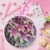 秋カラフルのメープル葉フローラ ペーパープレート (パーティー)