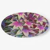 秋カラフルのメープル葉フローラ ペーパープレート (アングル)