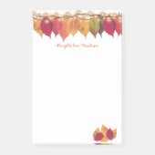 秋カラフルの季節の葉ホタルライト ポストイット (正面)