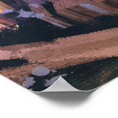 秋カラフルの川、ランドスケープ絵を描ズ。 ポスター (角)