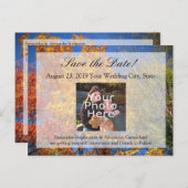 秋カラフルの木が日を守る 案内ポストカード (正面/裏面)