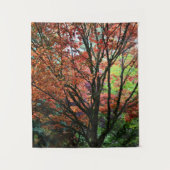 秋カラフルの木の葉写真 タペストリー (正面)