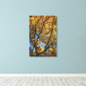 秋カラフルの木 キャンバスプリント (インサイチュ (ウッドフロア))