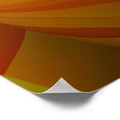 秋カラフルの木 ポスター (角)