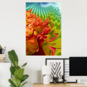 秋カラフルの木 ポスター (ホームオフィス)