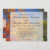 秋カラフルの木 招待状 (正面/裏面)