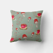 秋カラフルの水彩模様オーナメント クッション (裏面)