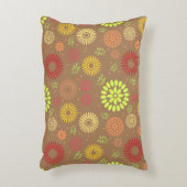 秋カラフルの花を暖かい色合いに アクセントクッション (正面(垂直))