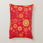 秋カラフルの花を暖かい色合いに アクセントクッション (裏面(縦))