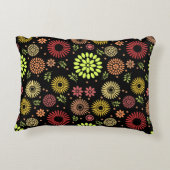 秋カラフルの花を暖かい色合いに アクセントクッション (裏面)