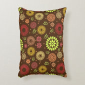 秋カラフルの花を暖かい色合いに アクセントクッション (正面(垂直))
