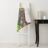 秋カラフルの花を暖かい色合いに シェルパブランケット (インサイチュ)