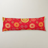 秋カラフルの花を暖かい色合いに ボディピロー (裏面)