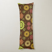 秋カラフルの花を暖かい色合いに ボディピロー (裏面 (縦))