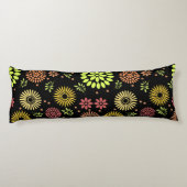 秋カラフルの花を暖かい色合いに ボディピロー (裏面)