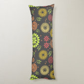 秋カラフルの花を暖かい色合いに ボディピロー (裏面 (縦))