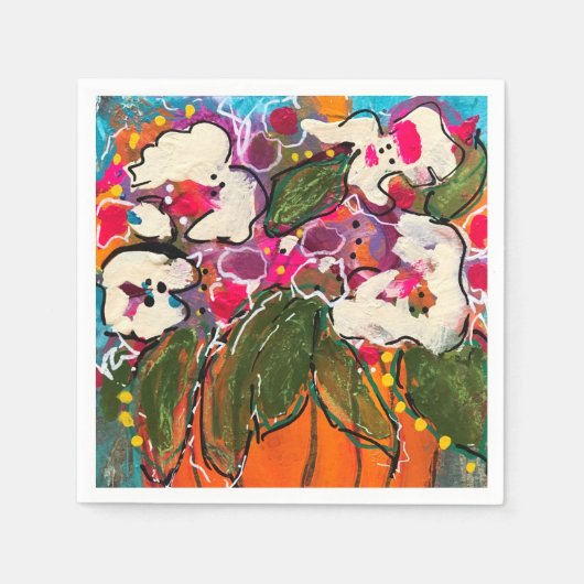 秋カラフルカクテルナプキン スタンダードカクテルナプキン (正面)