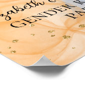 秋カラフルカボチャ性別がウェルカムサインを明らかにする ポスター (角)