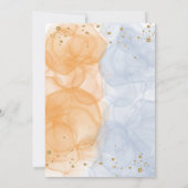 秋カラフルカボチャHe or She Reveal 招待状 (裏面)