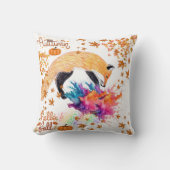 秋カラフルキツネ クッション (正面)