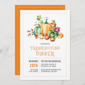 秋カラフルハーベストサンクスディナー シーズンカード (正面/裏面)