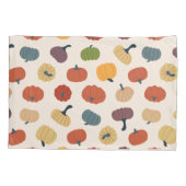 秋カラフルパンプキンス素朴感謝祭ヴィンテージ 枕カバー (裏面)