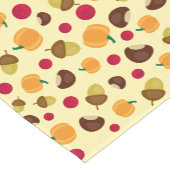 秋カラフルパンプキンレッドベリーパターン ショートテーブルランナー (コーナー)