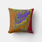 秋カラフルブーケボックスデザイン クッション (正面)