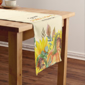 秋カラフルヴィービーサンクスギビングディナーパーティー ショートテーブルランナー (インサイチュ)