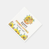 秋カラフルヴィービーサンクスギビングディナーパーティー スタンダードカクテルナプキン (角)