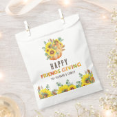 秋カラフルヴィービーサンクスギビングディナーパーティー フェイバーバッグ (クリップ留めされた状態)