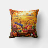 秋カラフル収穫バスケット クッション (裏面)