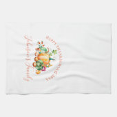 秋カラフル収穫 キッチンタオル (横)