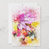 秋カラフル感謝祭ディナー招待状 招待状 (裏面)