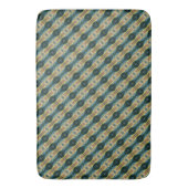 秋カラフル抽象芸術リーフアートグリーンイエローブラウン バスマット (正面縦)